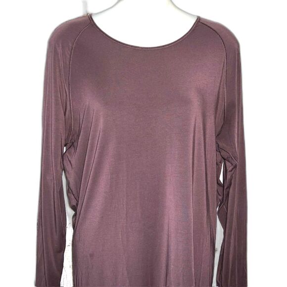 LULULEMON "CINCH ARCTIC" PLUM DEEP STRETCH LONG SLEEVE TOP SIZE 12 - Picture 4 of 12